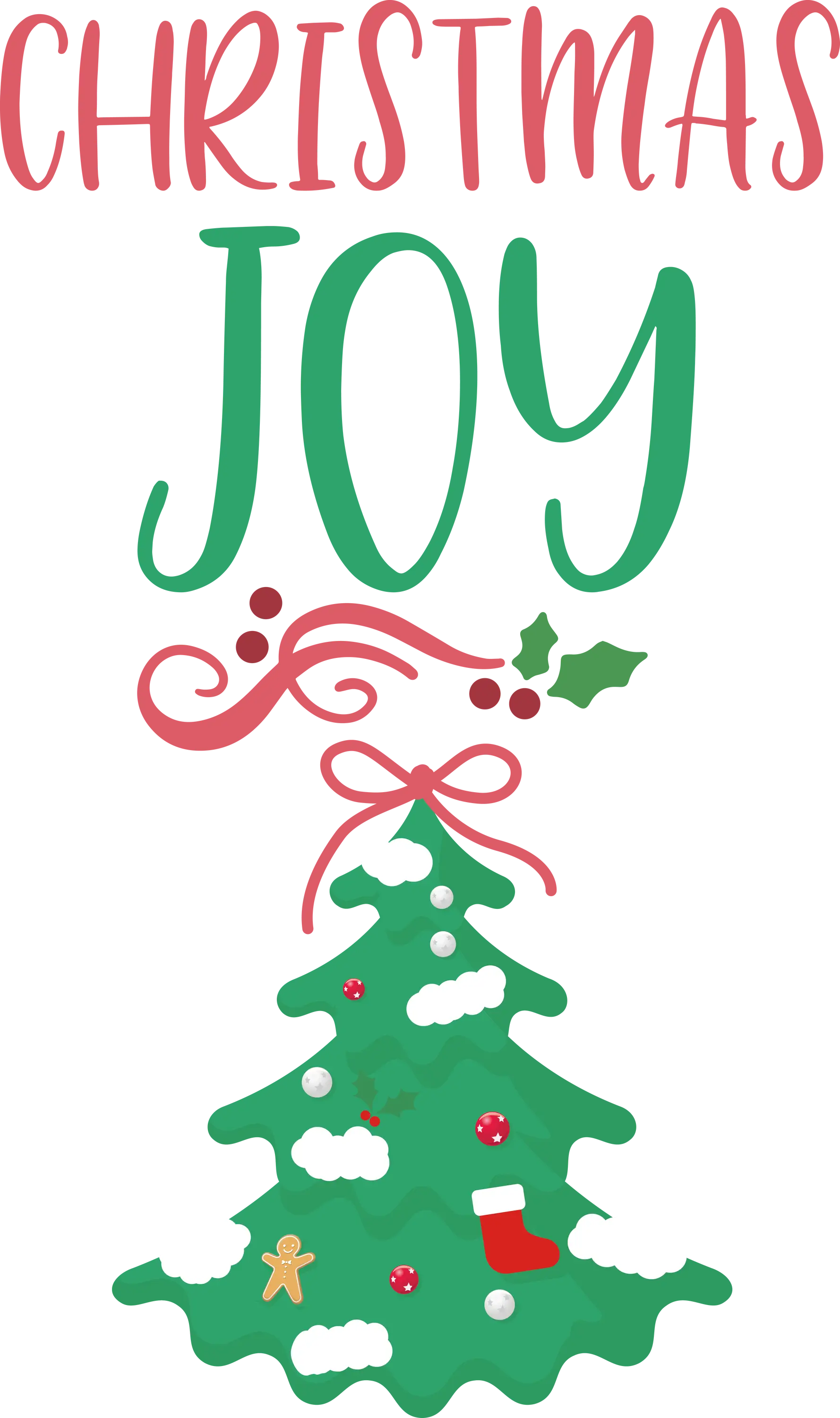 Christmas Joy with Tree and Decorations