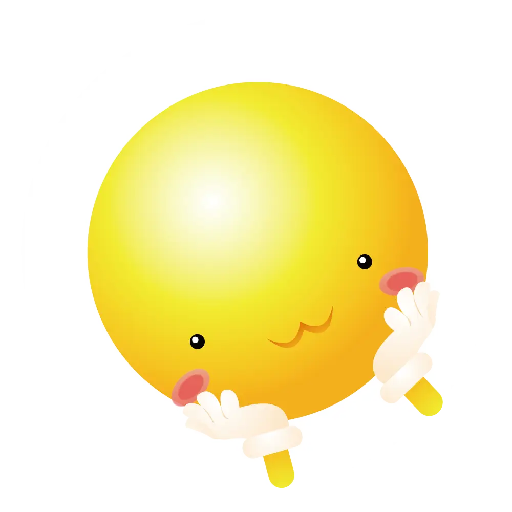 Cute Sun with Face