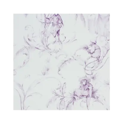 Purple Monkey Pattern Wallpaper