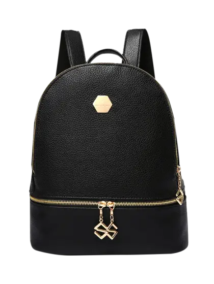 Black Leather Backpack for Everyday Use