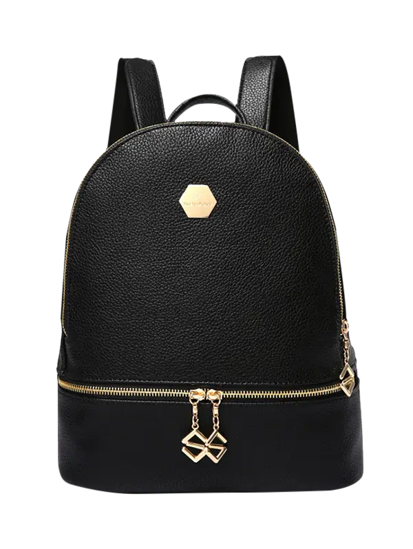 Black Leather Backpack for Everyday Use