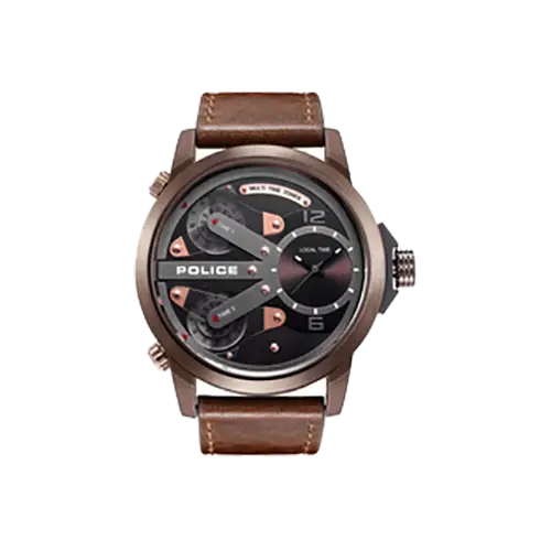 Stylish Wristwatch with Leather Strap
