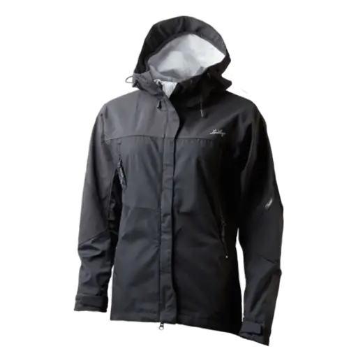 Black Waterproof Jacket for Outdoor Use