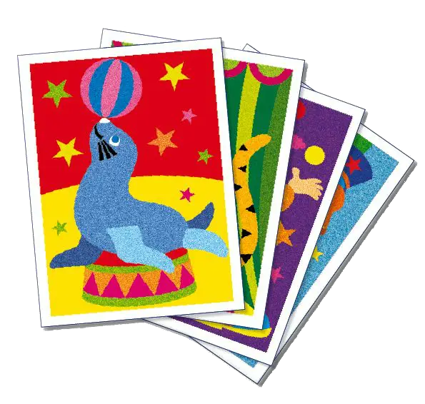 Colorful Circus Seal Illustration