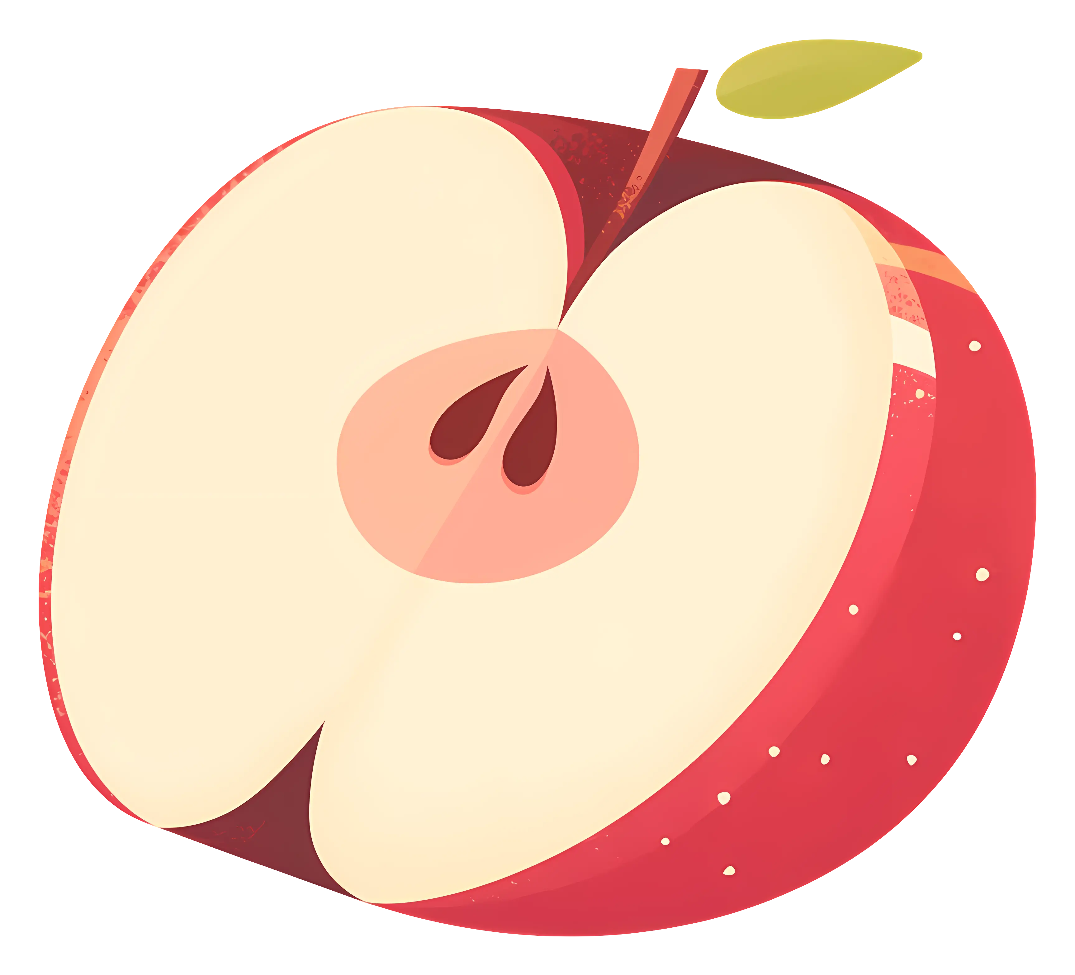 Red Apple with a Bite