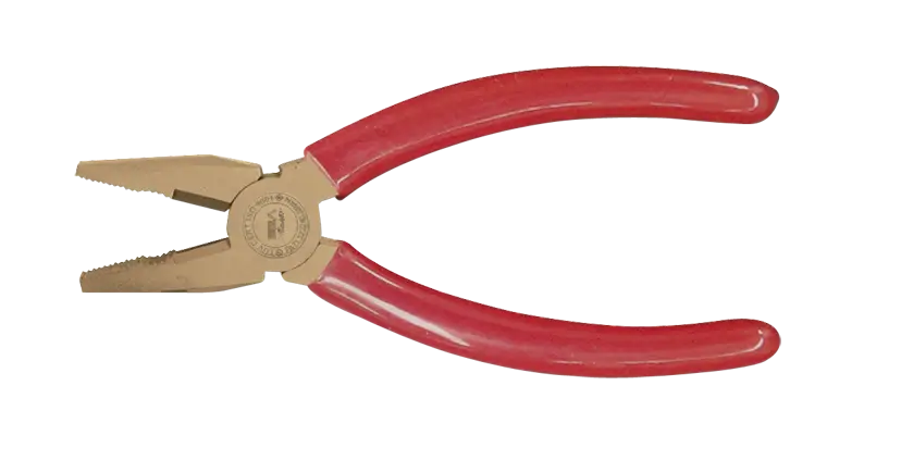 Pliers with Red Handle for Gripping and Repair