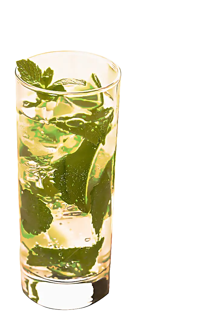 Refreshing Glass of Mojito with Mint and Lime