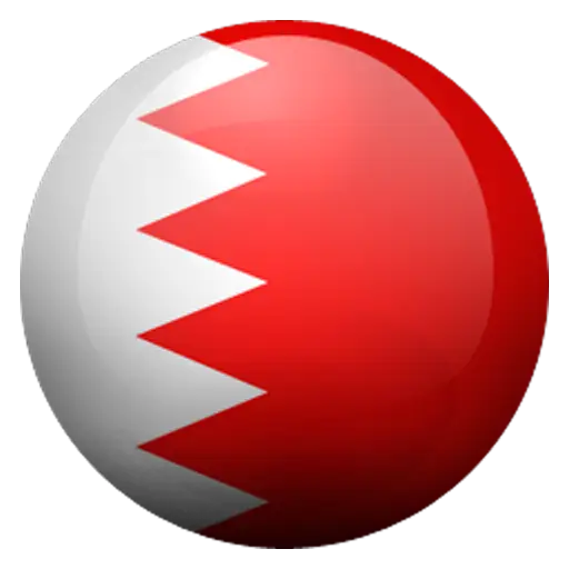 Circular Flag of Bahrain Representing National Identity