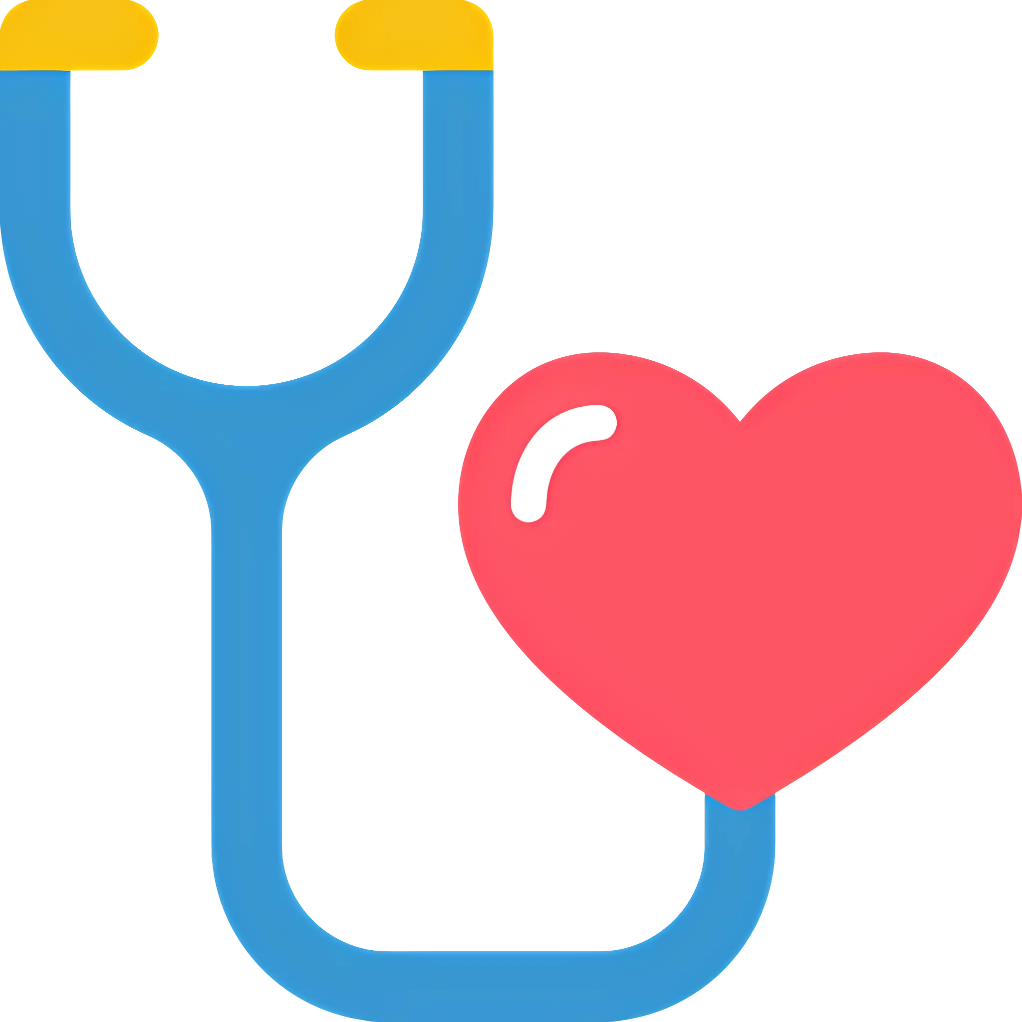 Stethoscope with Heart Icon for Healthcare