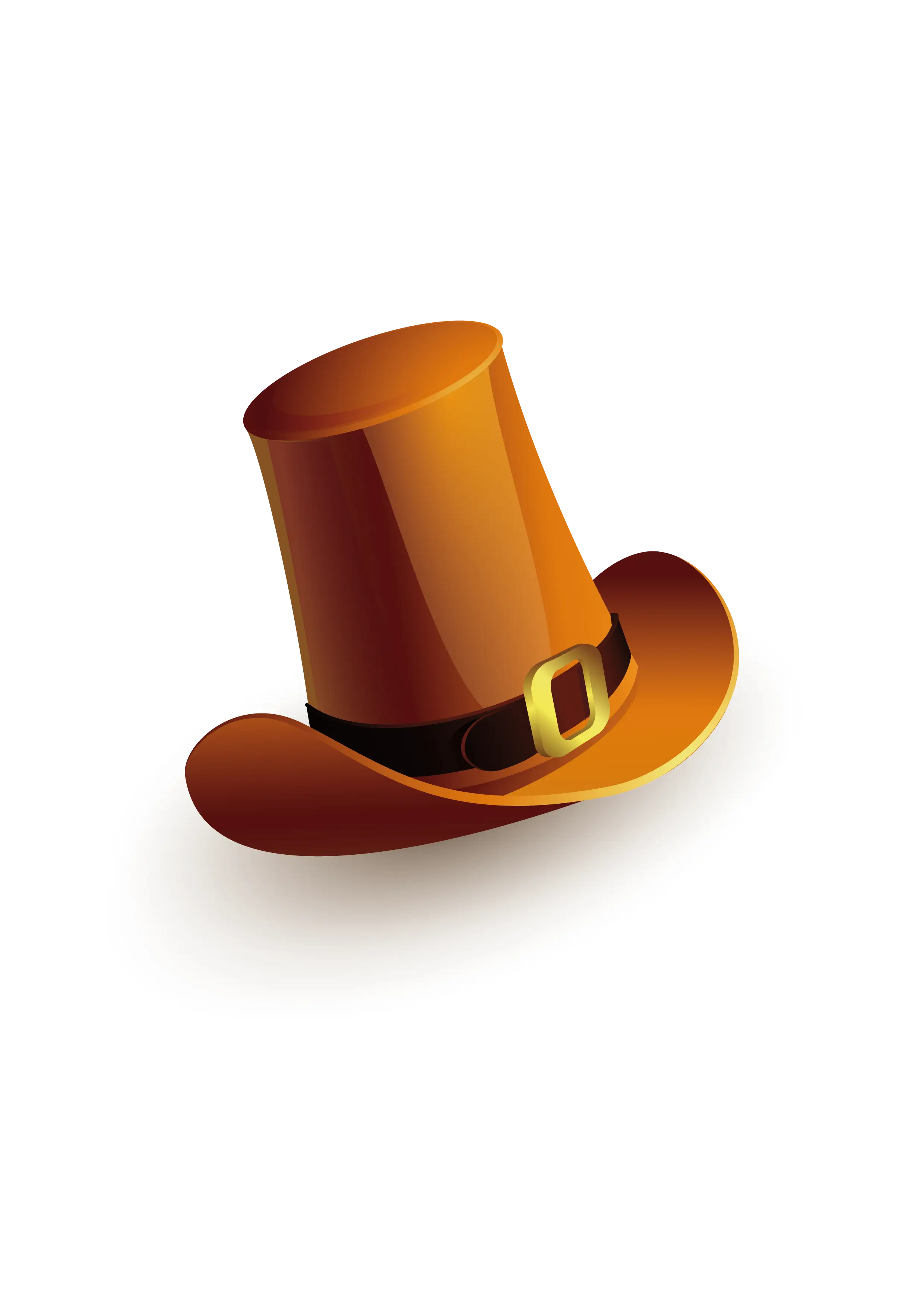 Brown Hat with Buckle