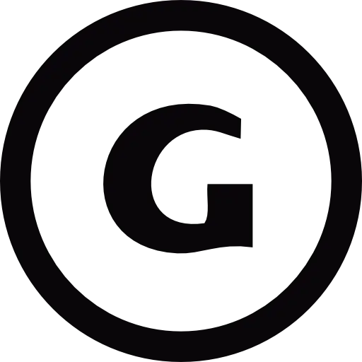 Copyright Symbol Line Art