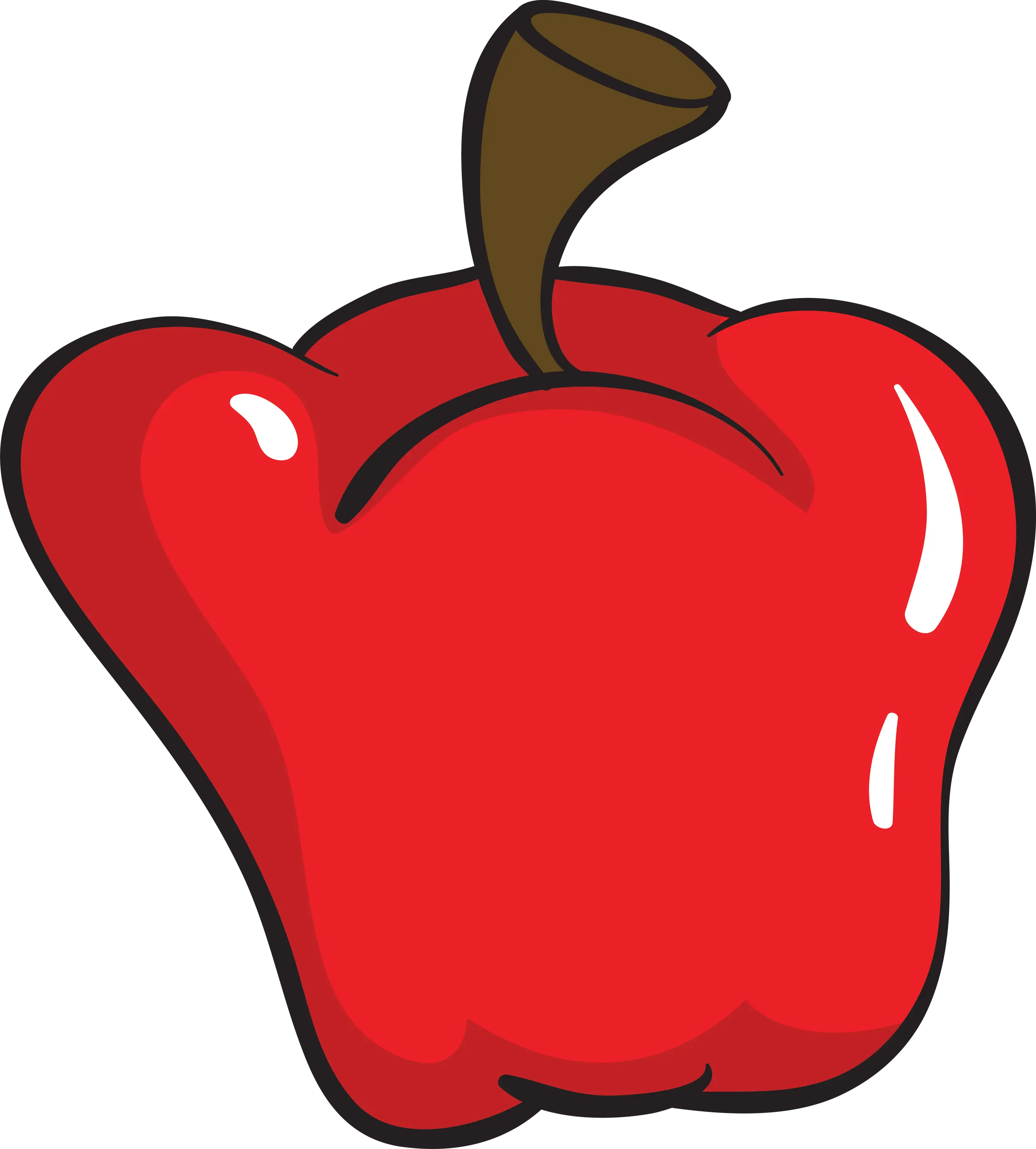 Red Cartoon Bell Pepper Illustration