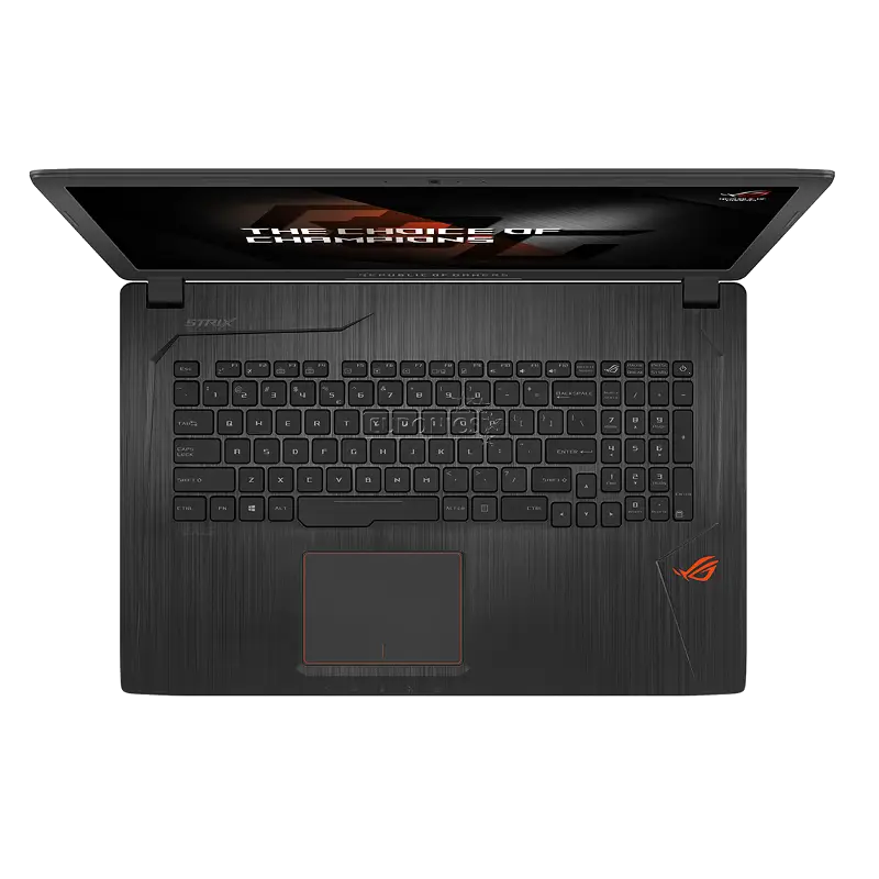 Modern Gaming Laptop in Top View Perspective