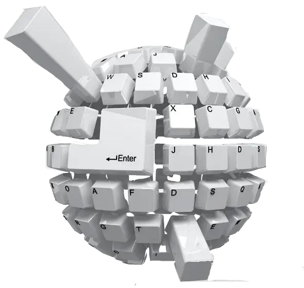Spherical Keyboard Illustration