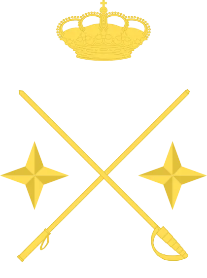 Golden Royal Insignia with Scepter and Crown
