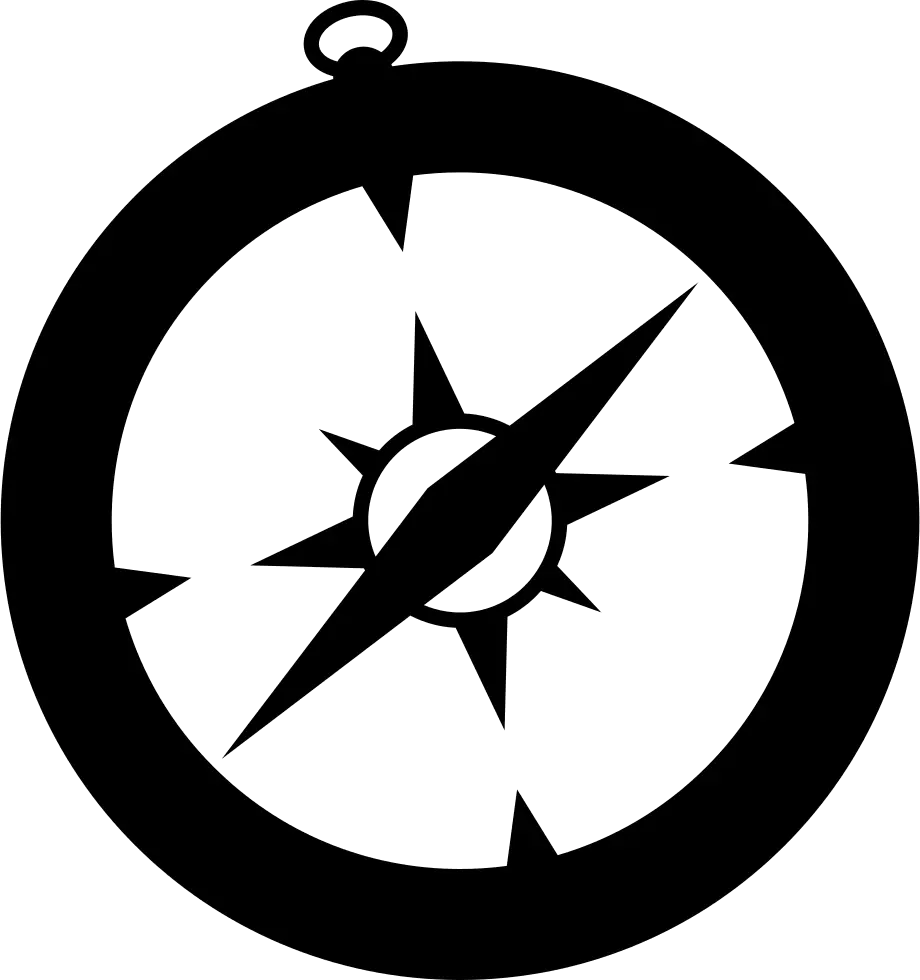 Compass Outline for Navigation