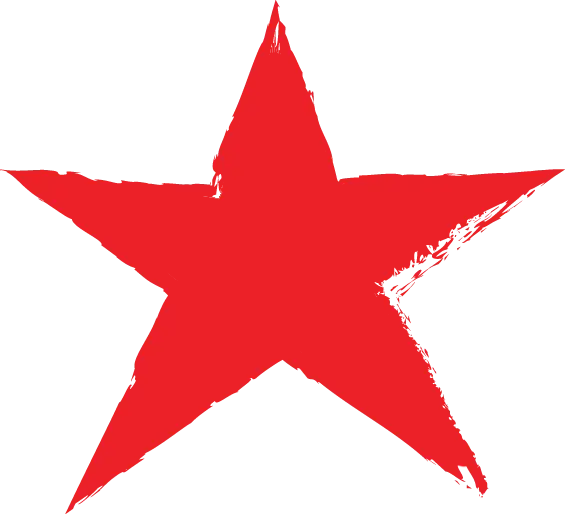 Bold Red Star Illustration