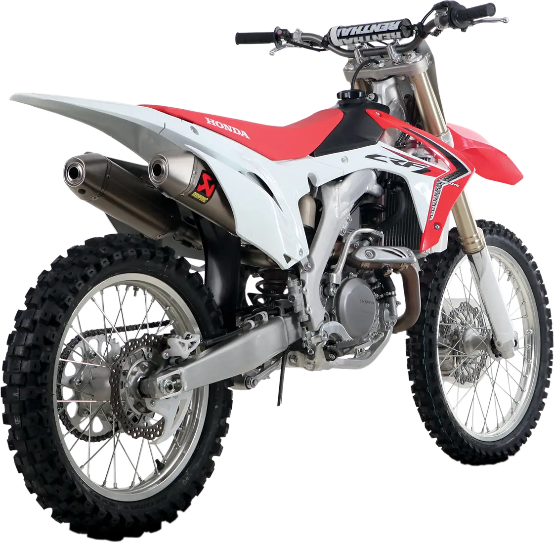 White and Red Honda Dirt Bike for Off-Road Challenges