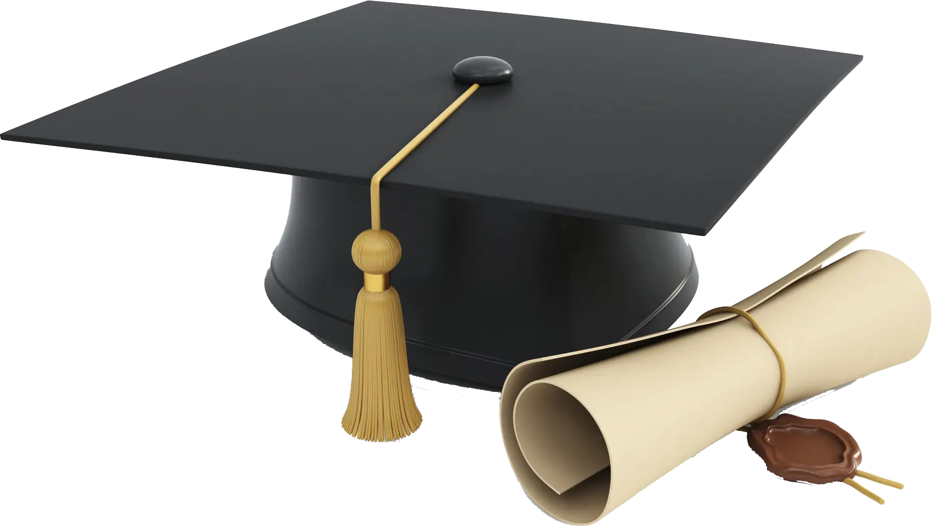 Graduation Cap and Diploma for Achievement Celebration