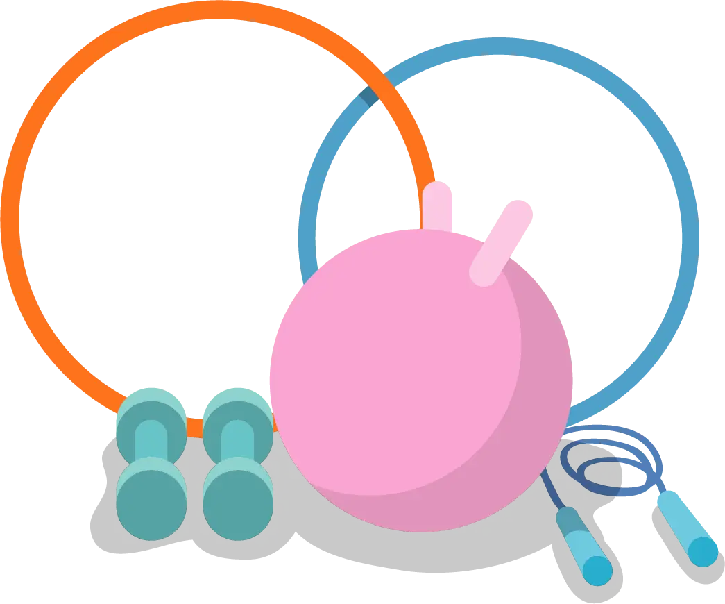 Colorful Fitness Equipment