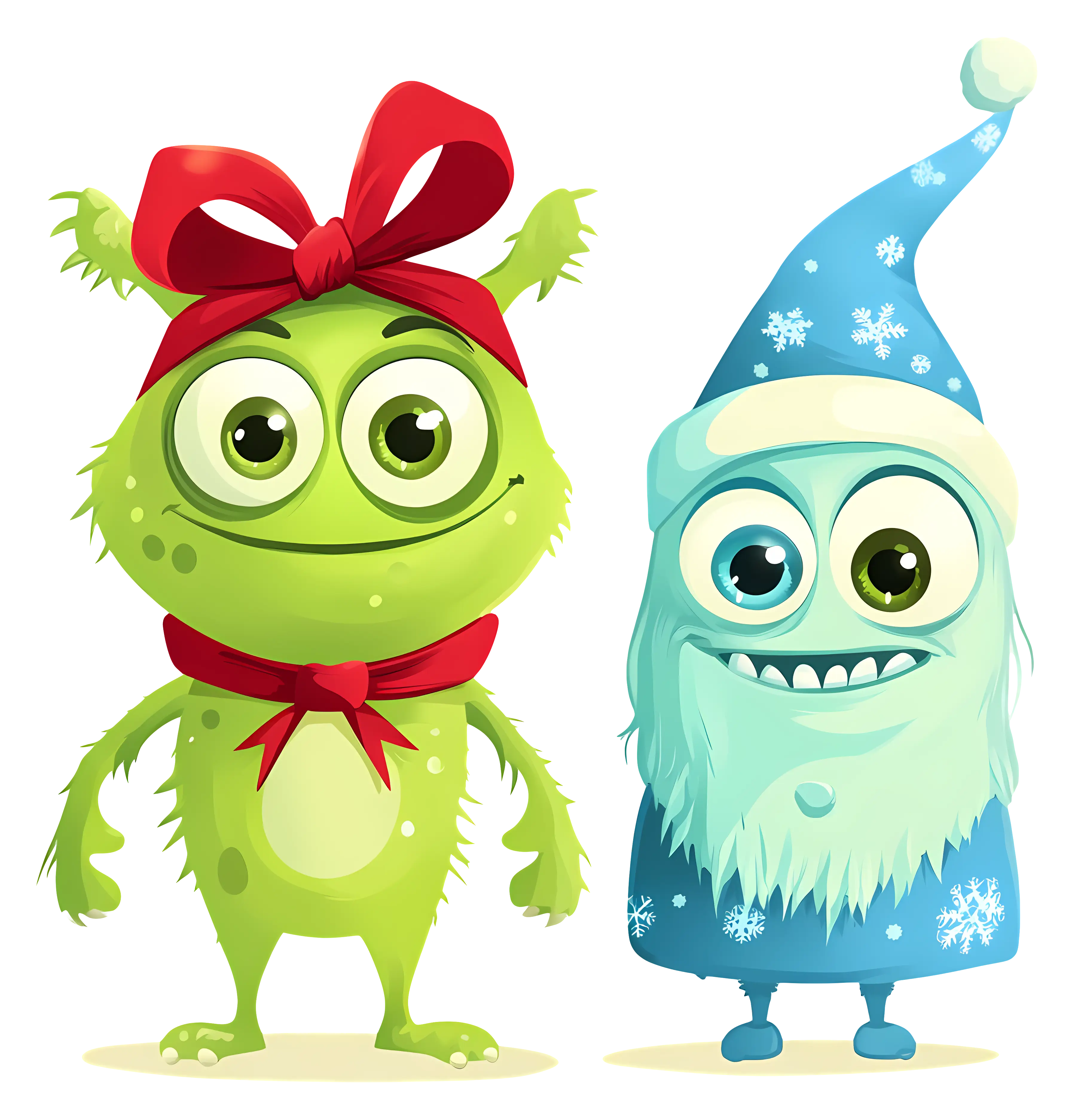 Monsters in Holiday Hats