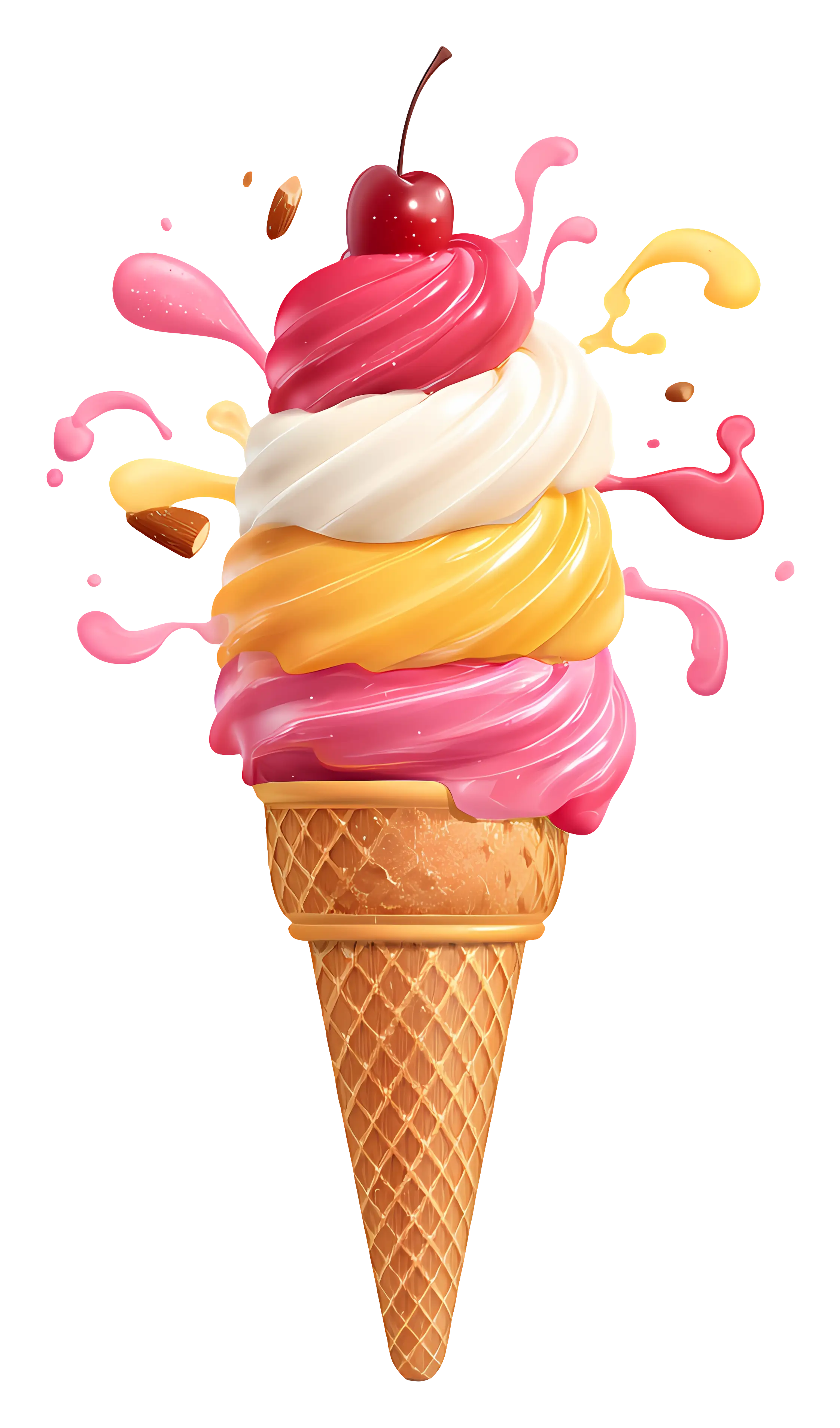 Delicious Ice Cream Cone for a Sweet Treat