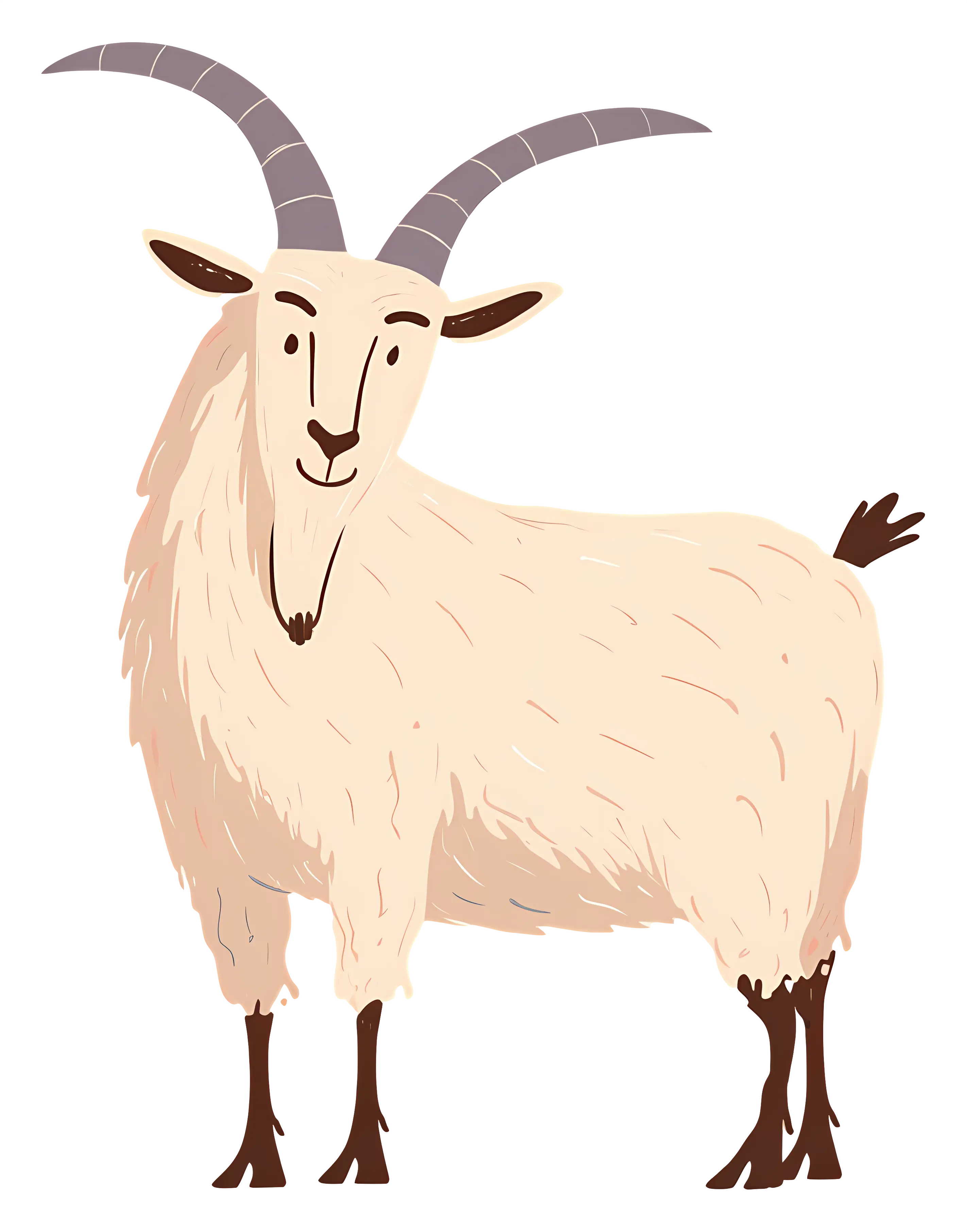 Cartoon Goat Drawing