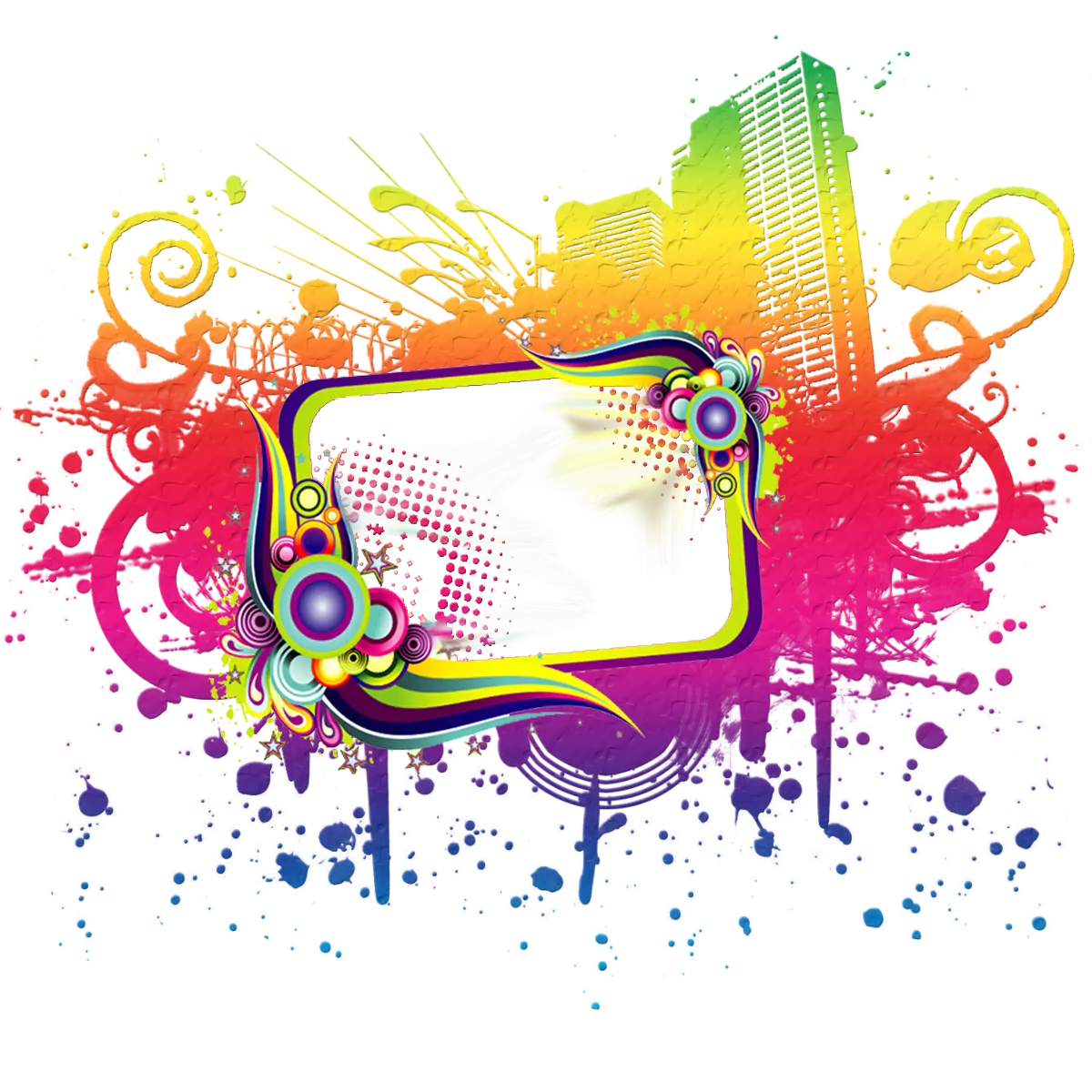 Colorful Abstract Frame