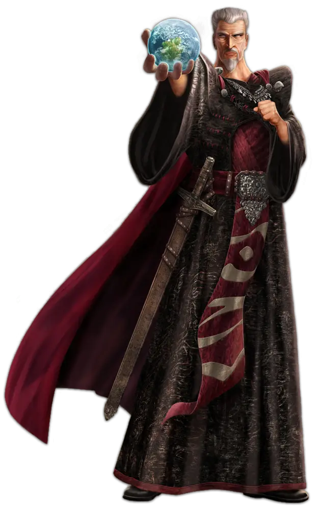 Mystical Wizard Holding Earth