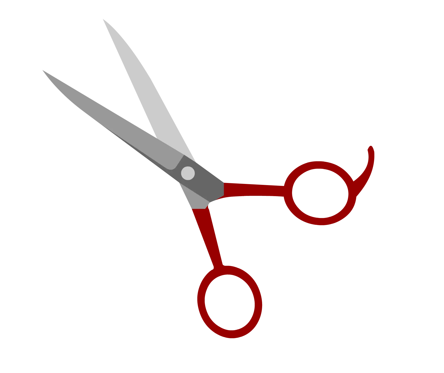 Red and Silver Scissors with Precision Blades