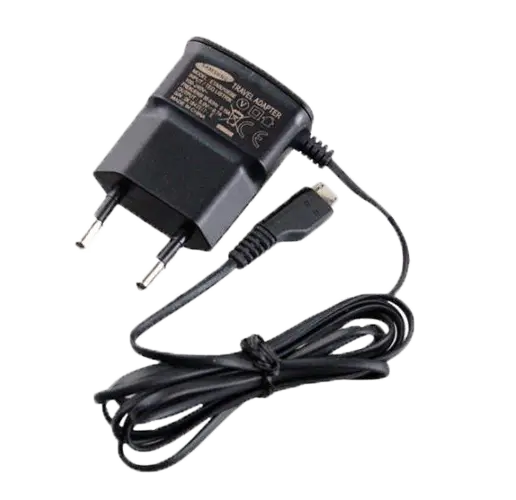 Black Electronic Charger with Cable