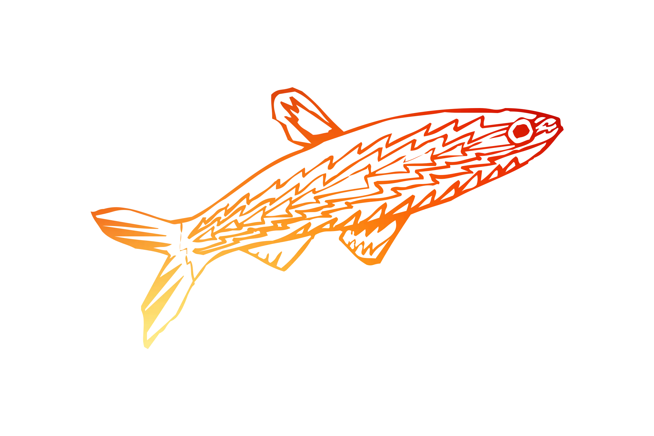 Colorful Hand-Drawn Fish Illustration