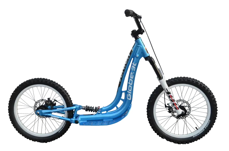 Blue Kick Scooter with Tires