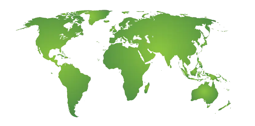 Green World Map Illustration