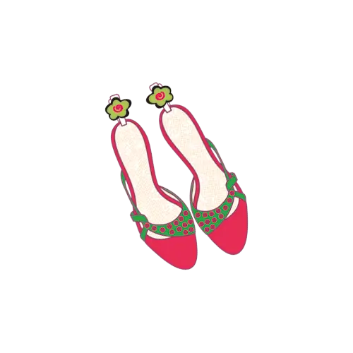 Pink Floral Shoes