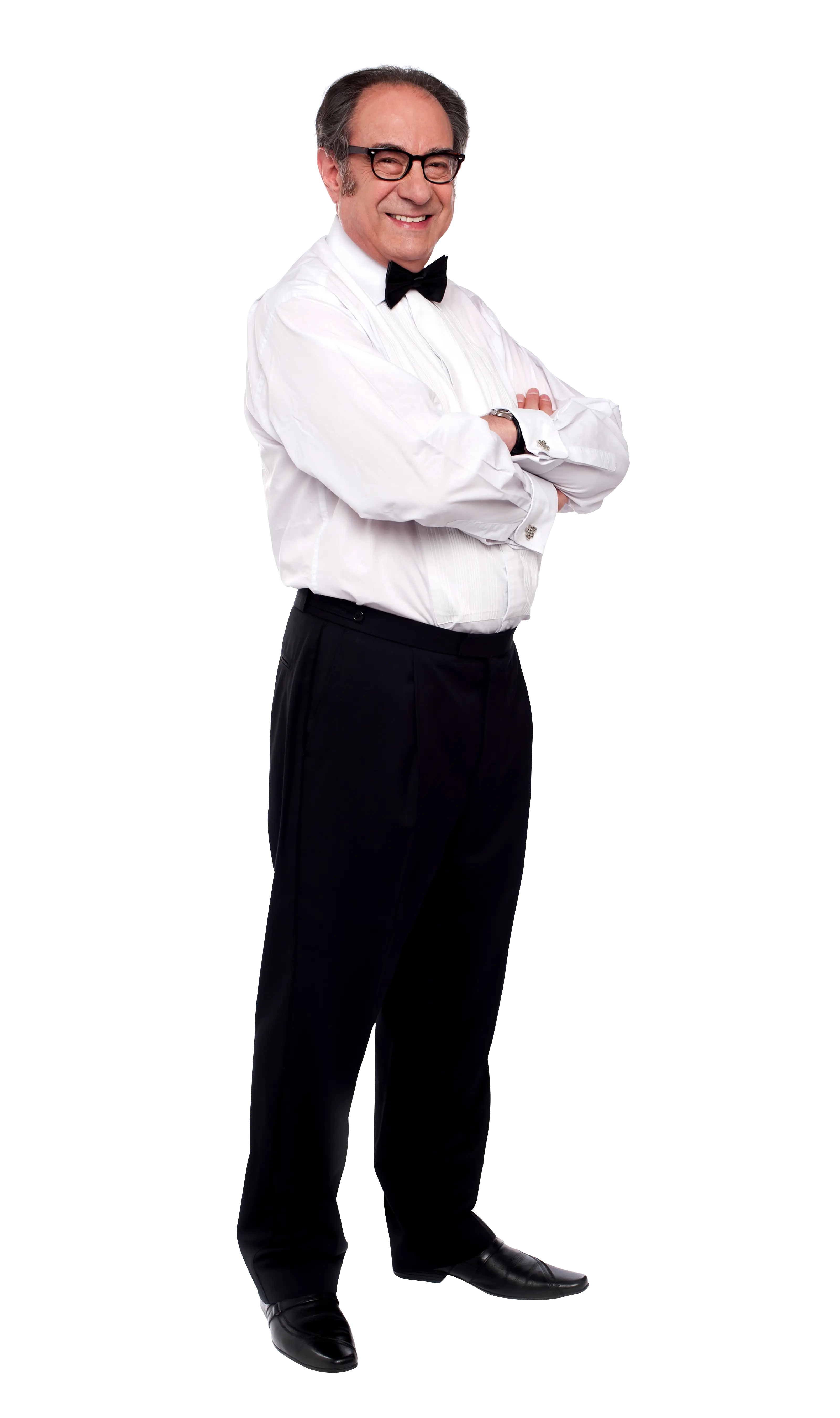 Man in Formal Attire with Bow Tie