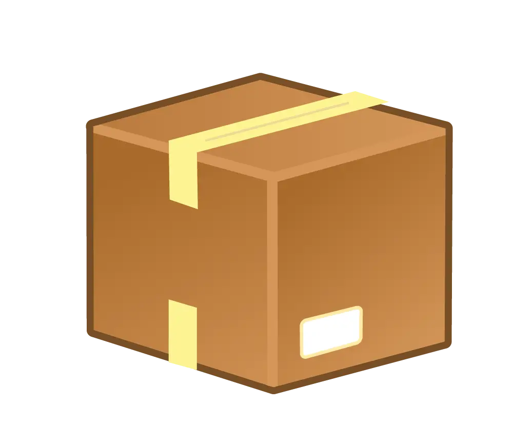 Brown Packaging Box with Taped Seal