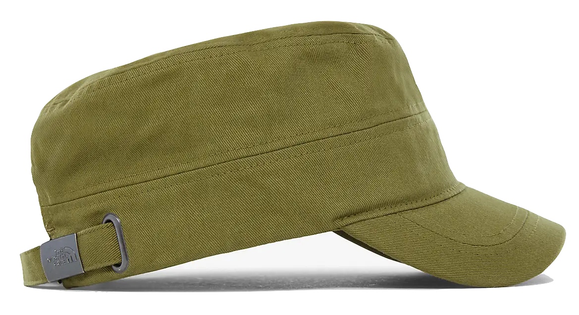 Green Military Cap with Adjustable Strap