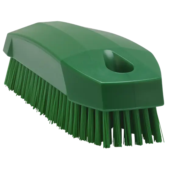Green Cleaning Brush with Plastic Bristles