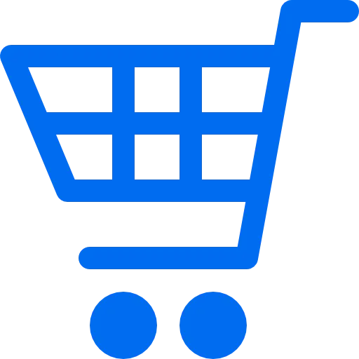 Blue Shopping Cart Icon