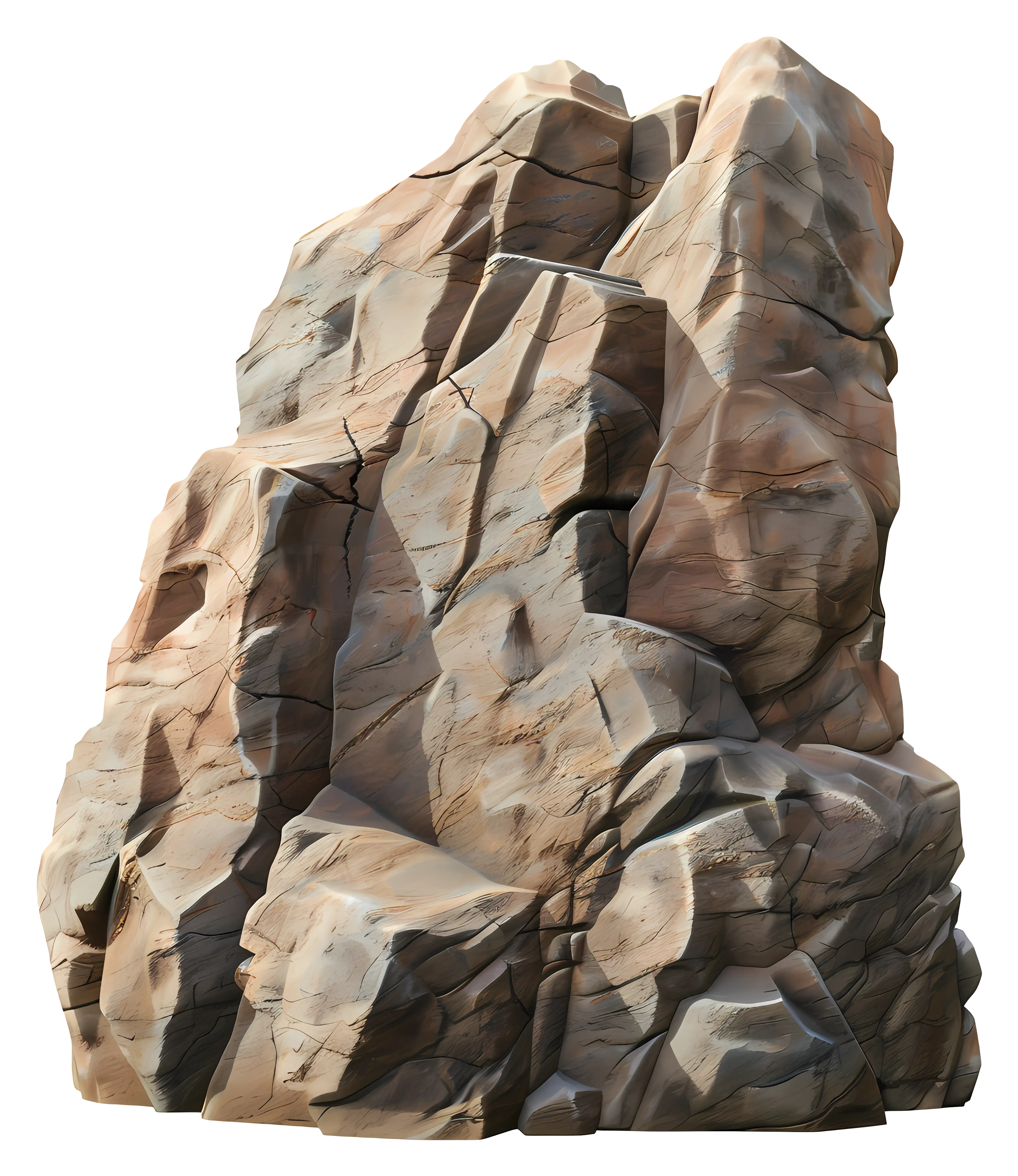 Large Textured Rock Illustration