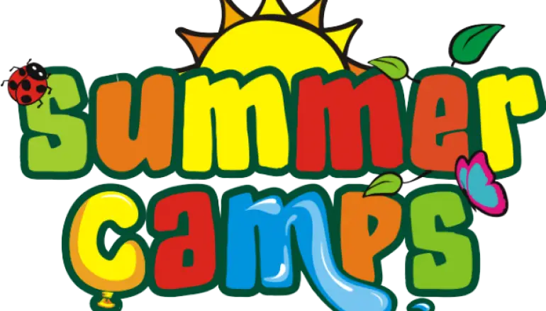 Colorful Summer Camps Text
