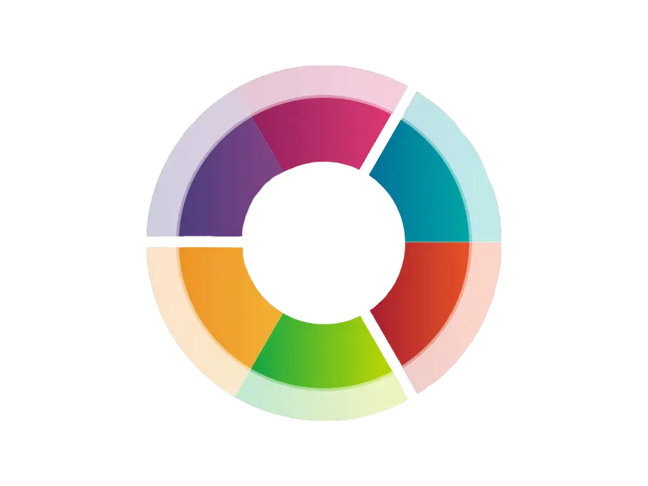 Colorful Circular Chart for Data Visualization