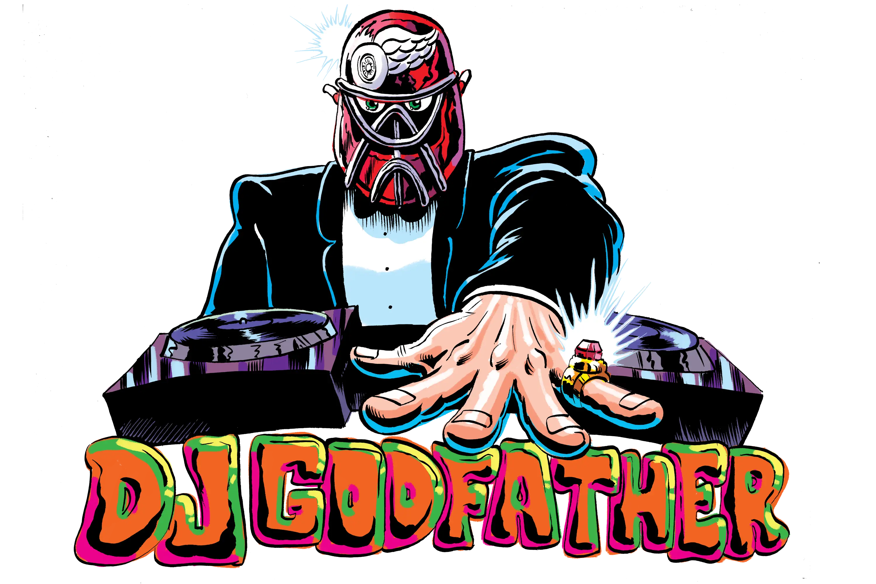 DJ Godfather Illustration
