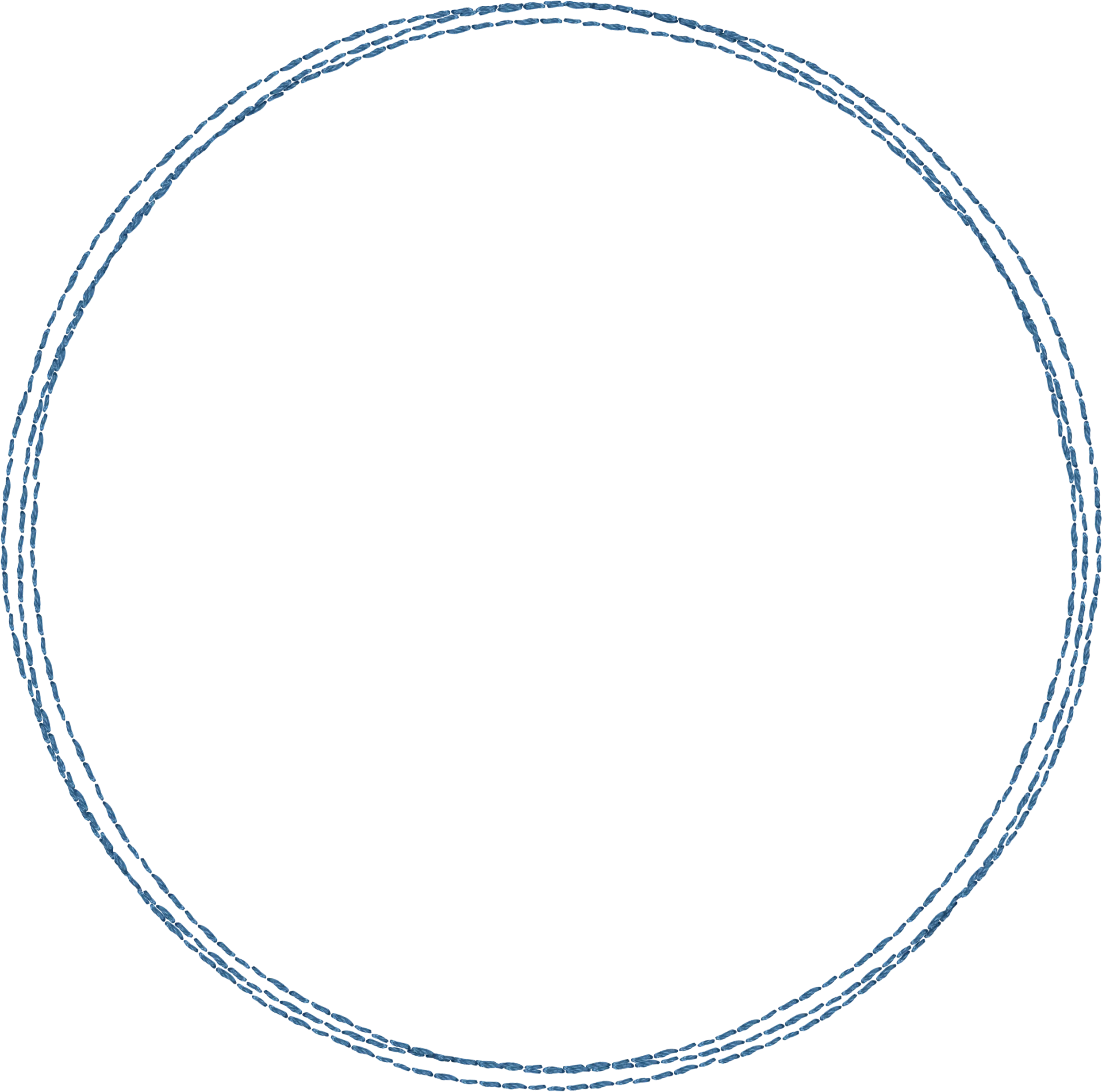 Simple Circular Outline in Blue
