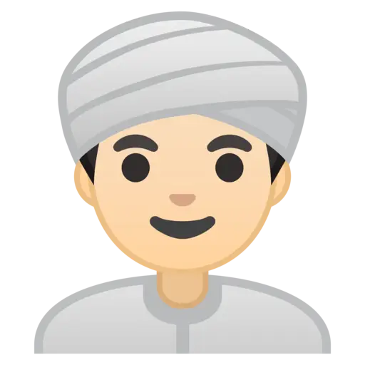 Person Emoji with Turban