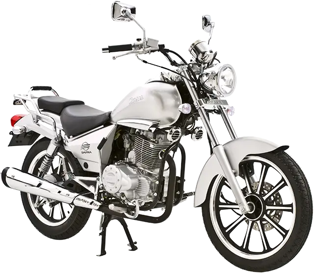 Silver Motorcycle Ready for the Road