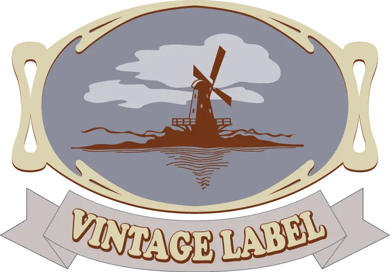 Vintage Windmill Label