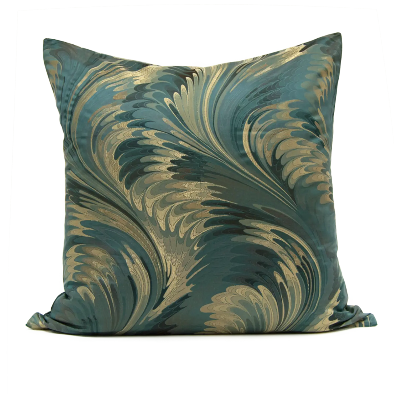 Elegant Decorative Cushion with Swirl Pattern