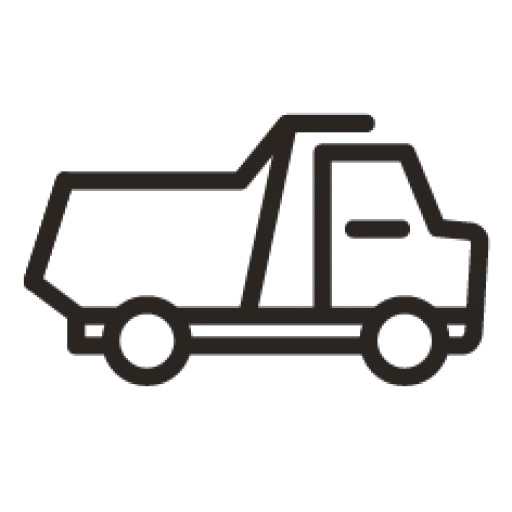 Minimalist Dump Truck Icon
